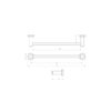 4600 Series Towel Rail Single 02