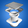 80mm Square On Square Floor Grate Main Top