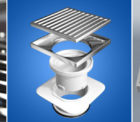 80mm Square On Square Floor Grate Main Top