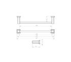 8500 Series Towel Rail Single 02