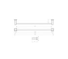 8500 Series Towel Rail Single 03