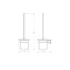 8500 Series Toilet Brush Holder 02