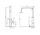 Argo Sink Mixer Square Line 02