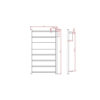 Argo Towel Ladder 920mm 02