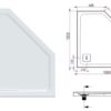 Decina Luna Showerbase Rear Corner 100x100 Specs