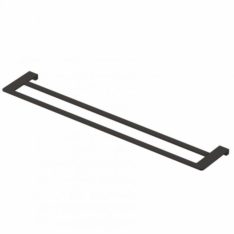 Double Towel Rail Matte Black 0