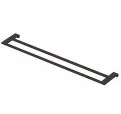 Double Towel Rail Matte Black 0