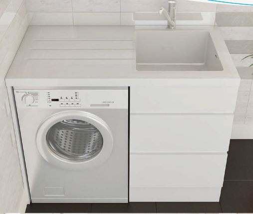 Everhard Bloom Laundry Tub And Cabinet White Bathroom Co