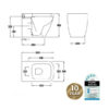 Fienza Caroline Wall Faced Pan + Geberit Inwall Cistern 04