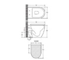 Fienza Koko Wall Faced Pan + R&t Inwall Cistern 04