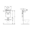 Fienza Koko Wall Faced Pan + Geberit Inwall Cistern 06