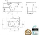 Fienza Resort Wall Faced Pan + R&t Inwall Cistern 03