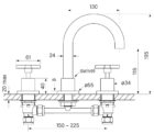 Faucet Chisel D Basin Set Cross Specs