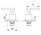 Faucet Chisel D Hob Tap Pr Lever Specs