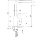 Faucet Pegasi M Basin Mix Sq 160 Specs