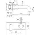 Faucet Pegasi M Wall Basinbp Mix 150 Specs