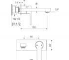 Faucet Zeos Backplate Basinmix 150 35120 Specs