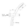 Faucet Zeos Hand Shower Specs