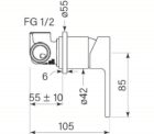 Faucet Zeos Wallmixer Round 35129 Specs