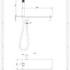 Fienza 433.104 Empire Shower And Integrated Shelf