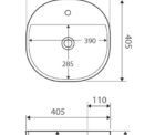 Fienza Chica 405 Basin Specs