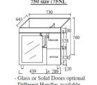 Fienza Uni 750 Legs Specs