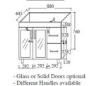 Fienza Uni 900 Legs Specs