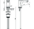 Fima Series22 Basinmix 123 F3831 Technical Drawing