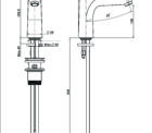 Fima Series22 Basinmix 192 F3831l Technical Drawing