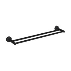 Hustle Towel Rail Double Matte Black 01