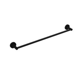 Hustle Towel Rail Single Matte Black 01