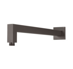 Lexi Shower Arm 400mm Square Matte Black 01