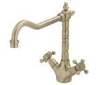 Lillian Shepherds Crook Cross Handle Sink Mixer 02