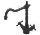 Lillian Shepherds Crook Cross Handle Sink Mixer 04