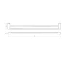 Manhattan Towel Rail Double 600mm 03