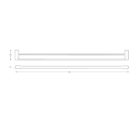 Manhattan Towel Rail Double 900mm 03