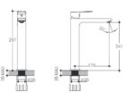 Manhattan High Rise Basin Mixer Specs