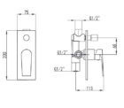 Manhattan Shower Mixer With Diverter Specs