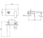 Manhattan Wall Mtd Basin Mixer Specs