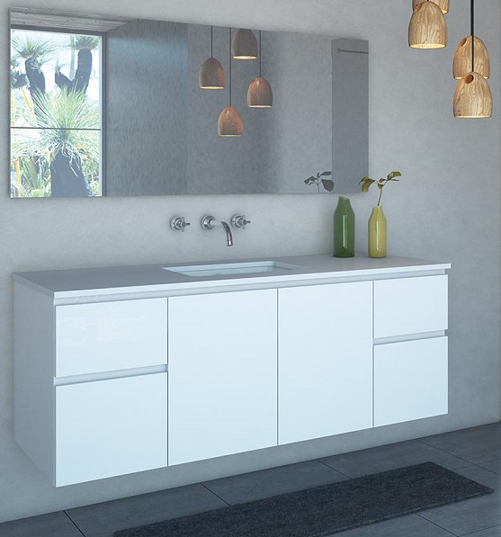 Phoenix Doors Drawers 1500 Double Bowl White Bathroom Co
