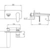 Mia Wall Mtd Basin Mixer Specs