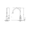Nostalgia Sink Mixer 220mm Gooseneck 02