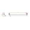 Nostalgia Towel Rail Double 760mm 02