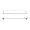 Nostalgia Towel Rail Single 760mm 02