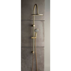 Pegasi 600 Dual Shower Antique Brass Light