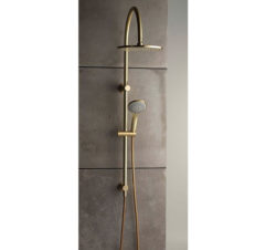 Pegasi 600 Dual Shower Antique Brass Light