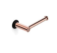 Pegasi Toilet Roll Holder Matte Black And Rose Gold 01