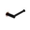 Pegasi Toilet Roll Holder Matte Black And Rose Gold 02