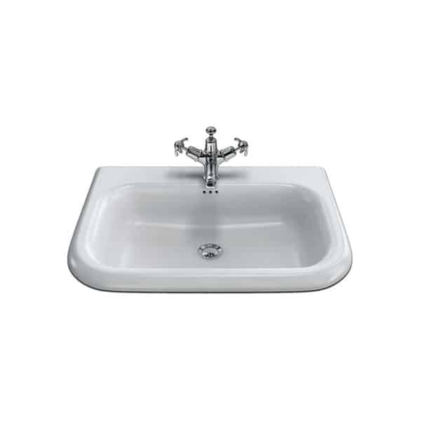 Provincial Classic Basin With Stainless Wall Stand 1