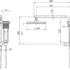Phoenix Le6510 00 Lexi Compact Twin Shower Line Drawing